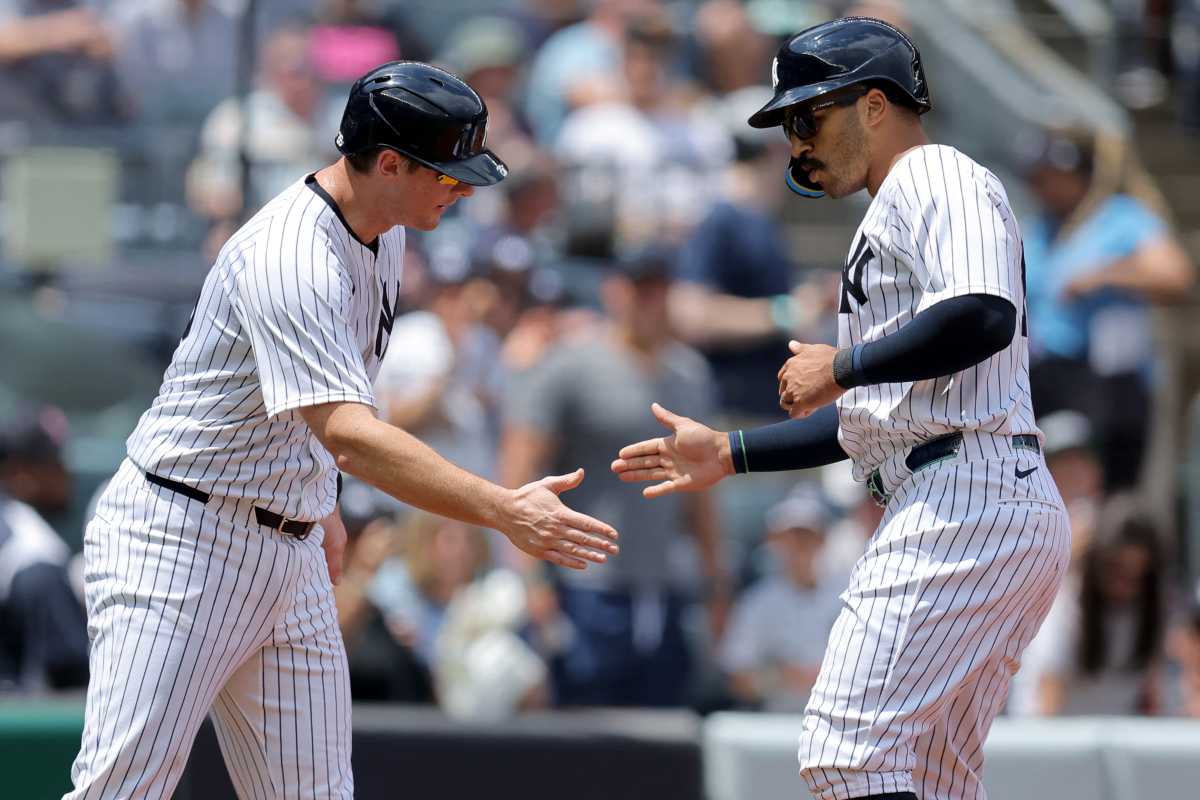 Grisham LeMahieu Yankees Angels