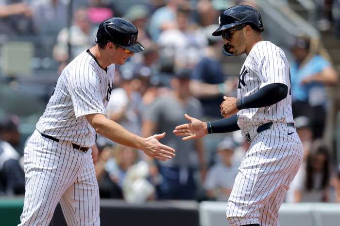 Grisham LeMahieu Yankees Angels