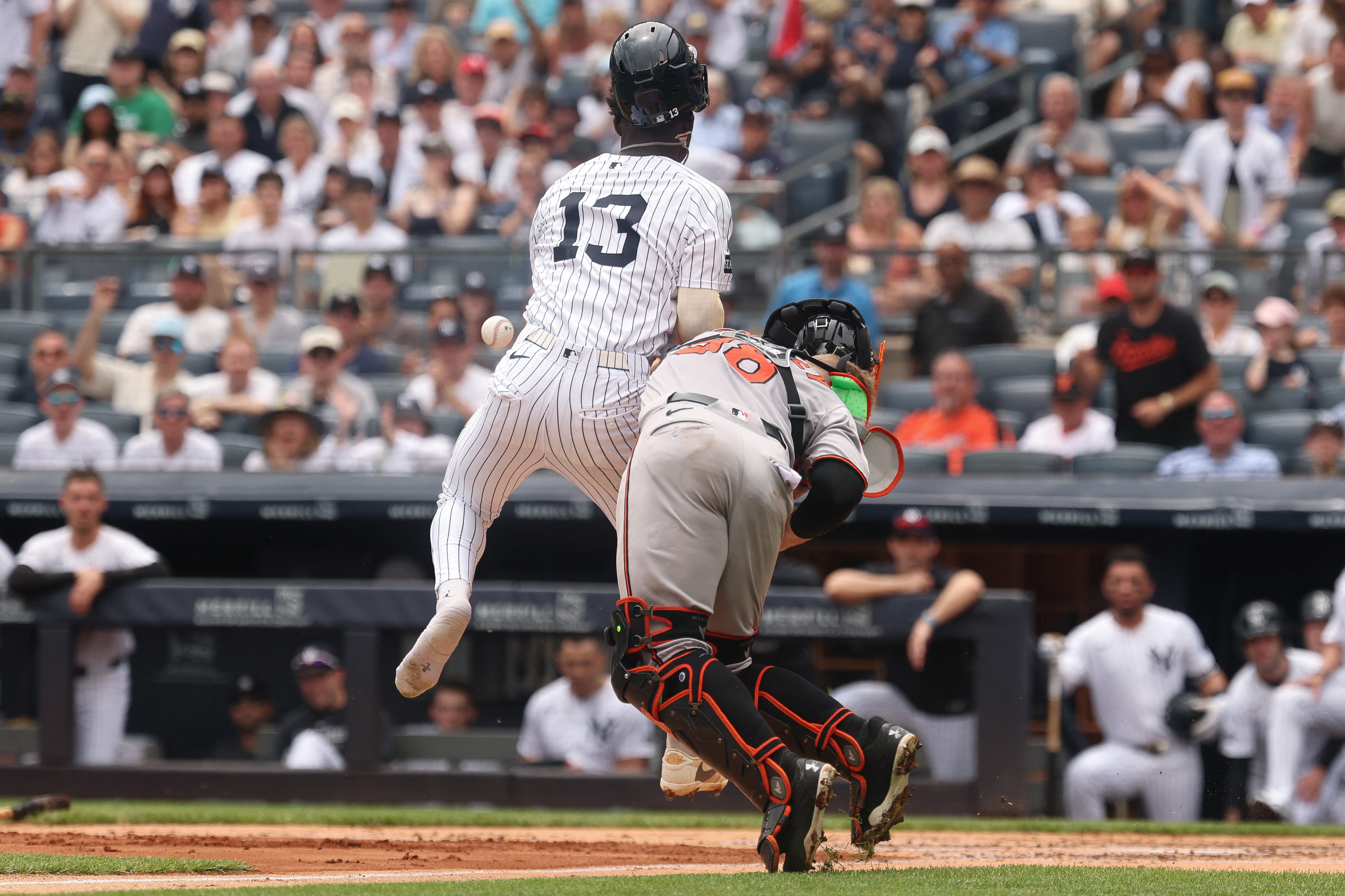 Jazz Chisholm Maverick Hanley Yankees Orioles collision