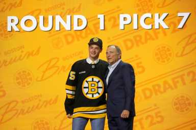 James Hagens NHL Draft Islanders Bruins