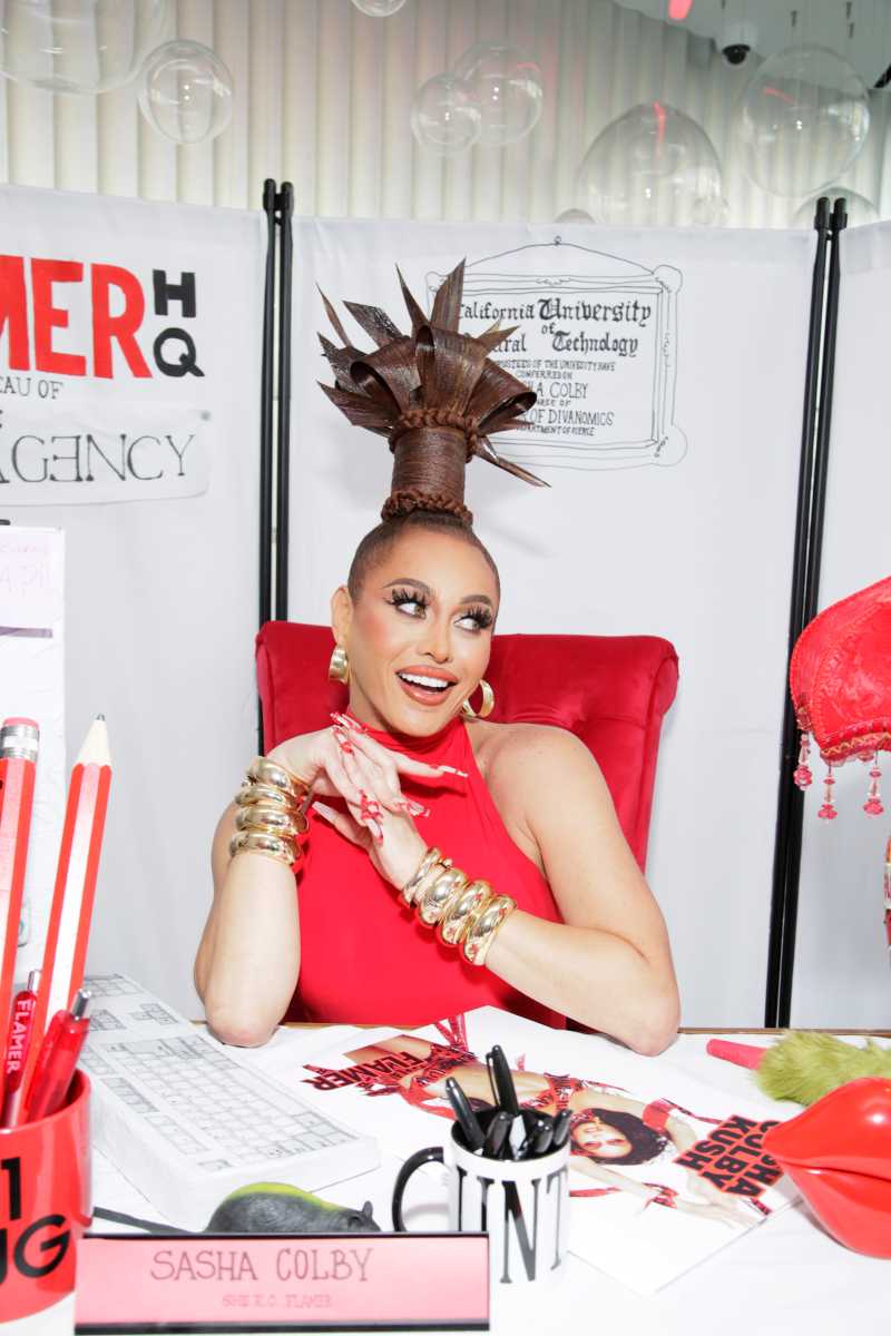 Sasha Colby attends Meet + Ki with fans at the Travel Agency on June 04, 2025 in Brooklyn, New York.  (Photo by Santiago Felipe/Getty Images for The Travel Agency)