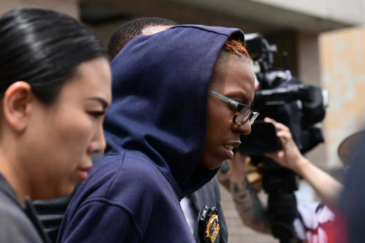 Brooklyn hit-and-run suspect during perp walk