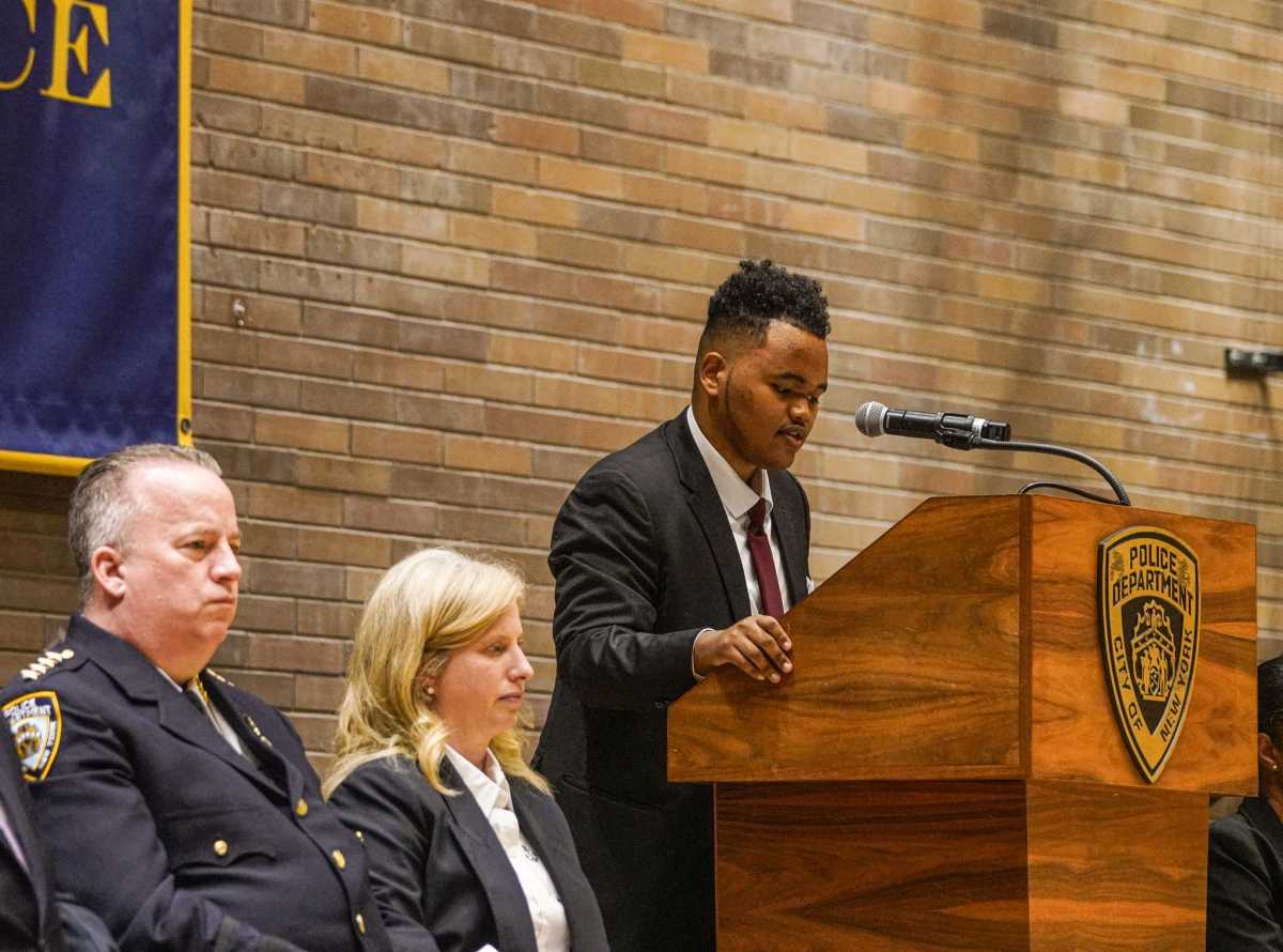 Police Commissioner for the Day: Bronx teen earns NYPD honors for essay against subway surfing 4