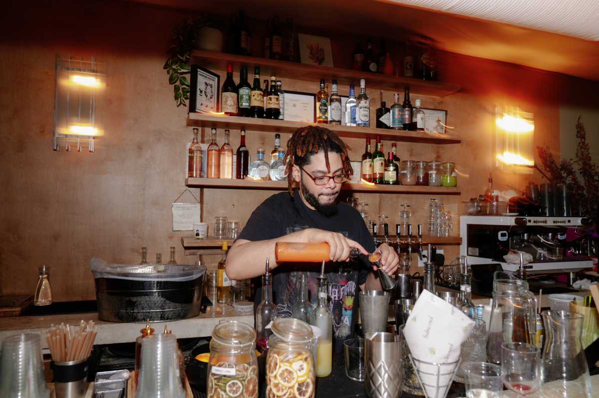 Brooklyn's baba cool celebrates one year in larger location with outdoor dining space 3 baba cool's bar area.
