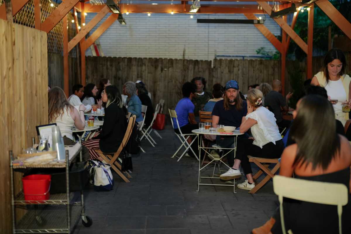 Brooklyn's baba cool celebrates one year in larger location with outdoor dining space 2 baba cool's outdoor dining space.