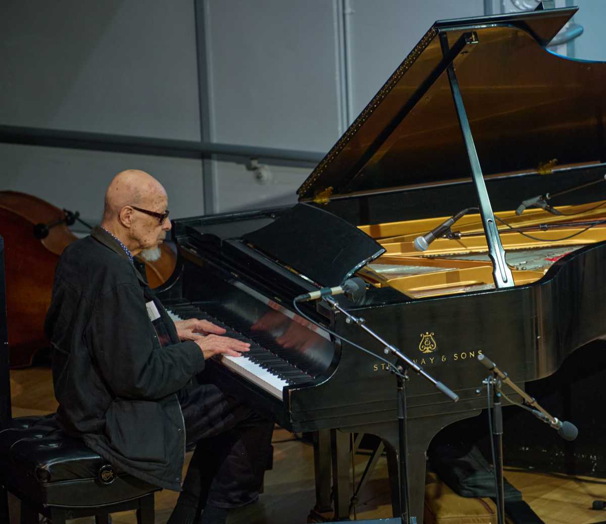 Pianist Dave Burrell performs at Vision Fest 2025 with the Roscoe Mitchell quartet.