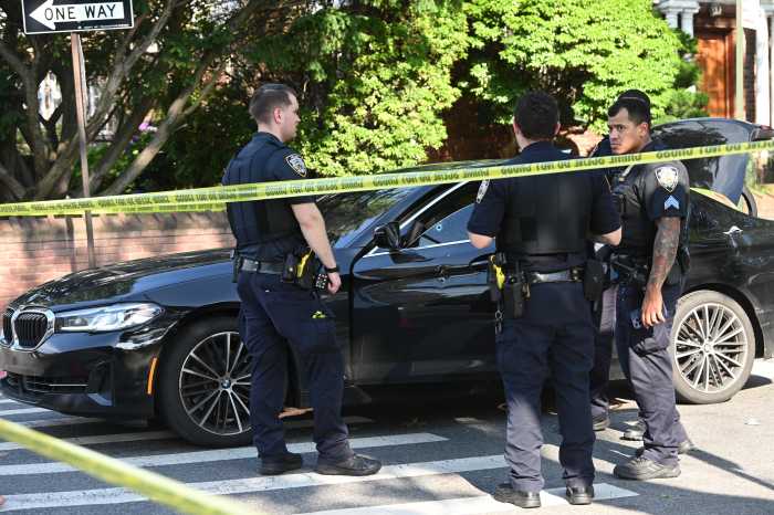 The NYPD is investigating a shooting that left two injured in Brooklyn.