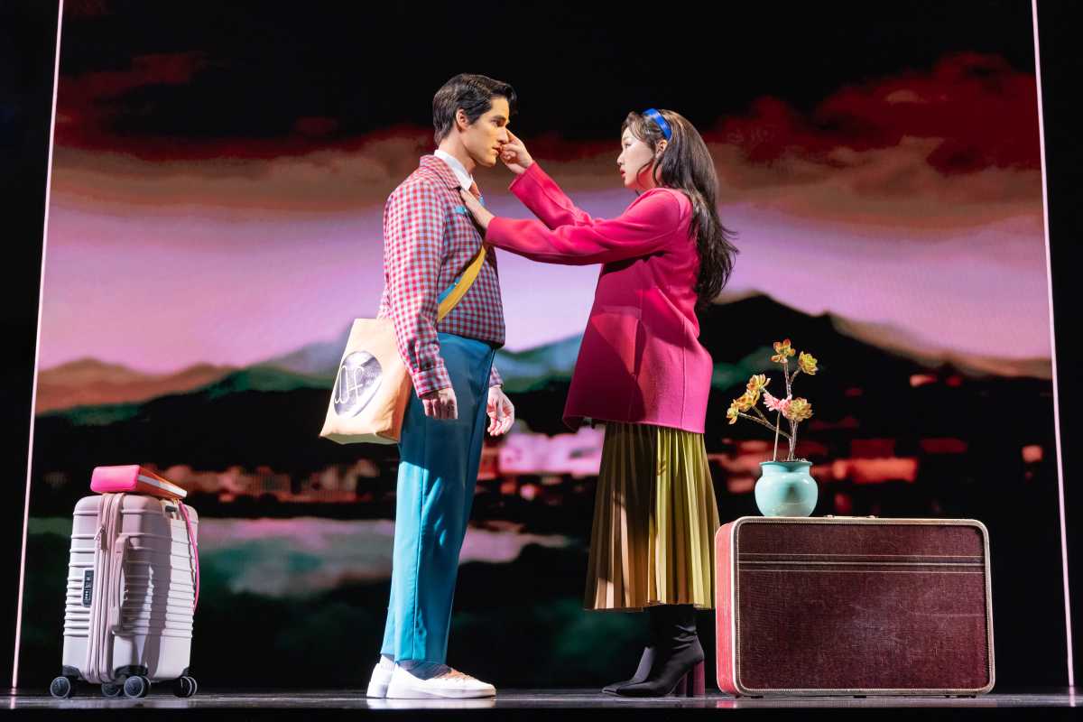 Darren Criss and Helen J Shen in "Maybe Happy Ending" on Broadway, a Best Musical contender in the Tony Awards. 