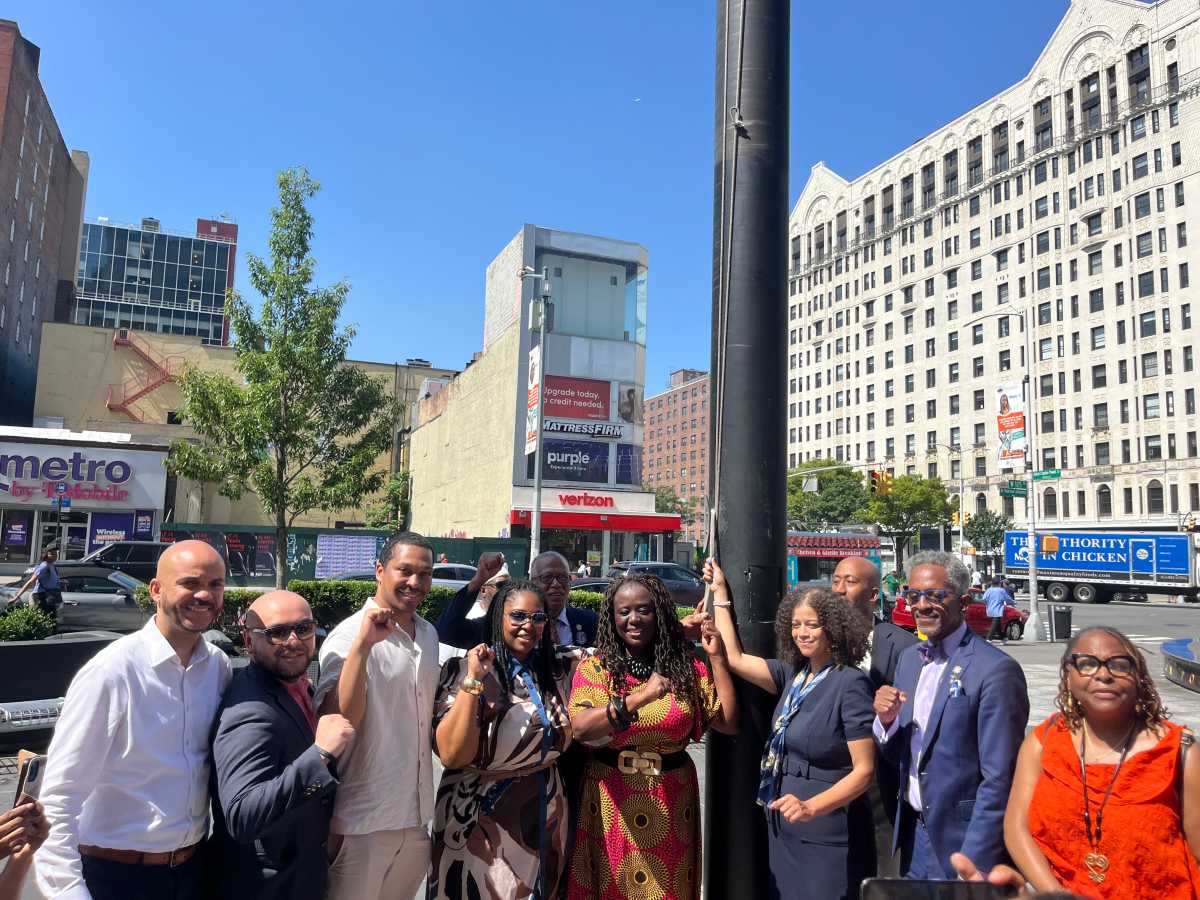 Harlem raises the Juneteenth flag in celebration and reflection 2 Harlem held a flag raising ceremony in honor of Juneteenth.