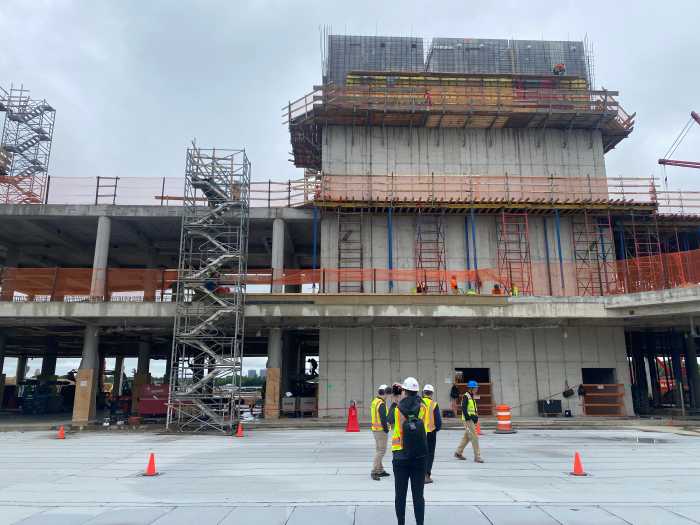 The new Belmont Park under construction