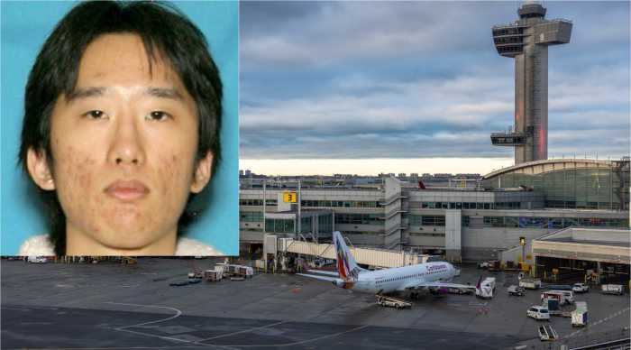 Daniel Park, 32, is seen in an image released by the FBI. Park was arrested at JFK Airport after being deported from Poland and is accused of supplying explosive materials used in last month’s deadly bombing outside a fertility clinic in Palm Springs, California.