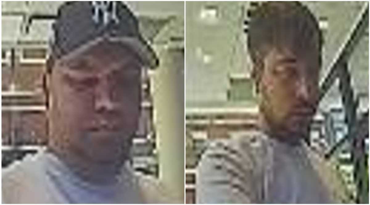 Police released these surveillance images of two suspects wanted in connection with the theft of a senior’s debit card and more than $6,000 in unauthorized charges.