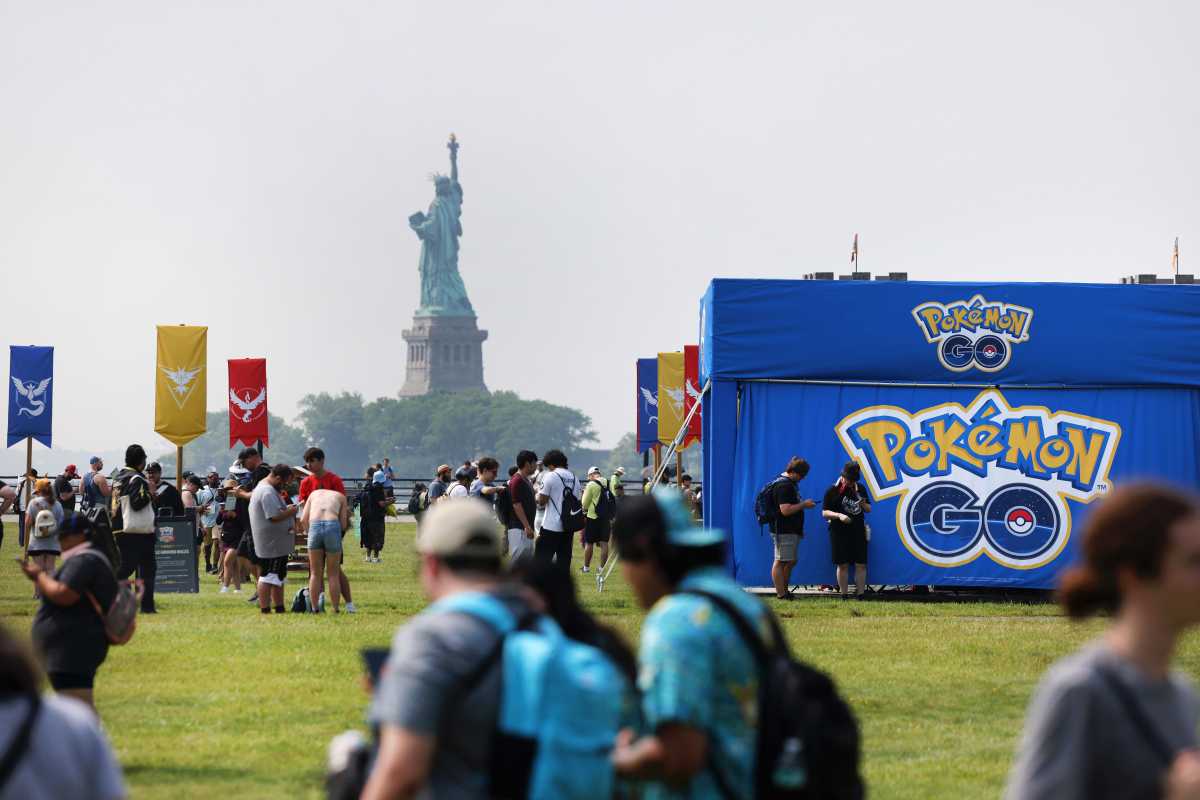 Tens of thousands of people attend Pokémon GO Fest Jersey City 2025 at Liberty State Park, Friday, June 6, 2025 in Jersey City, N.J. (Jason DeCrow/AP Content Services for Pokémon GO)