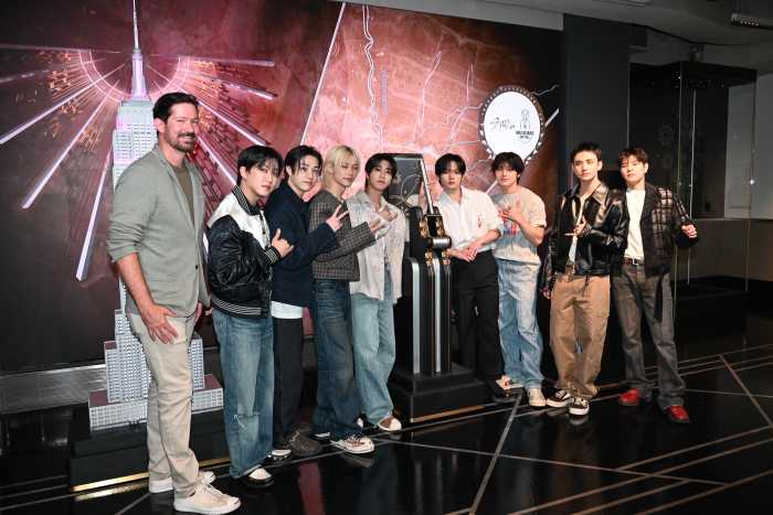 Stray Kids partnered with Musicians on Call to light the Empire State Building in honor of the power of music.