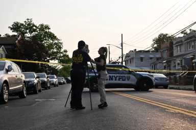 Scene of a Bronx shooting