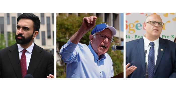 College of Zohran Mamdani, Bernie Sanders and Justin Brannan