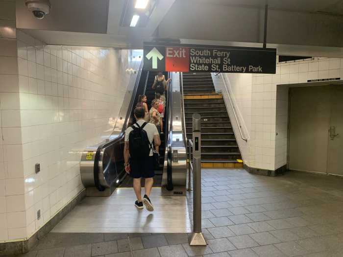 Temperature check: How the MTA keeps subways cool during this heat wave 2 an escalator and stairs inside a subway station