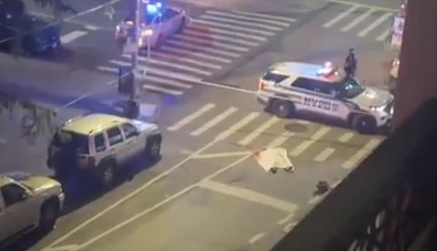 Scene where woman was shot dead in Brooklyn