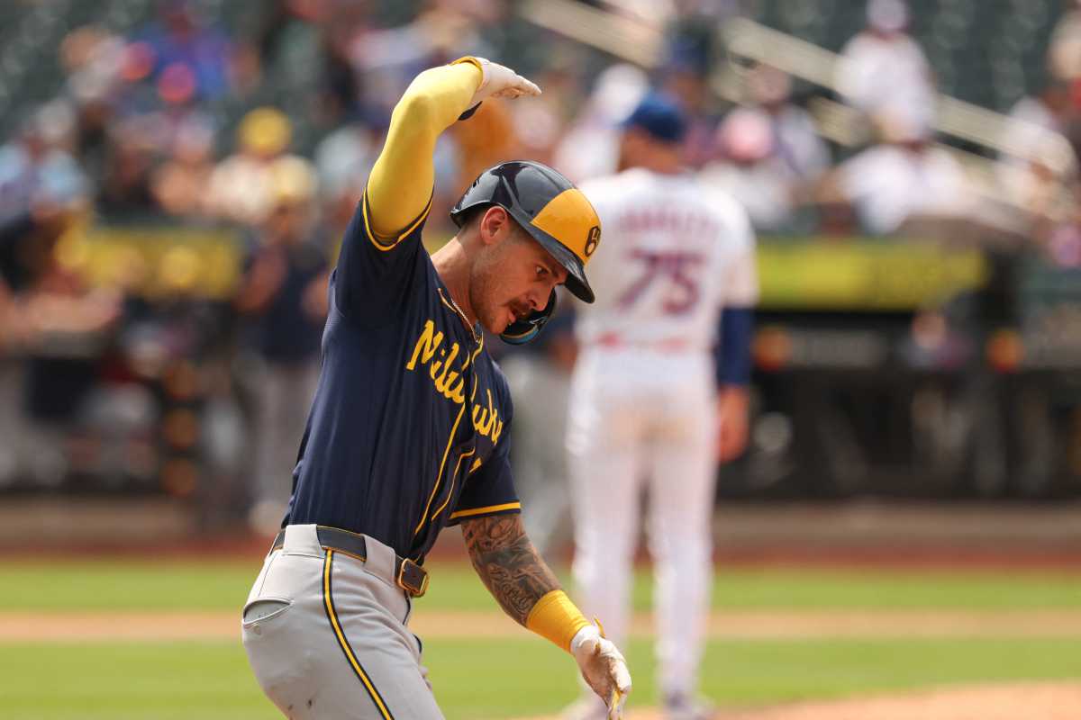 Joey Ortiz grand slam Mets Brewers Reed Garrett