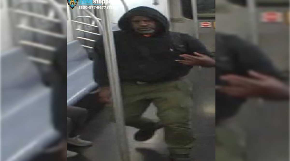 Security footage shows a man suspected of assaulting a fellow rider aboard a southbound 2 train in the Bronx on Friday, July 25