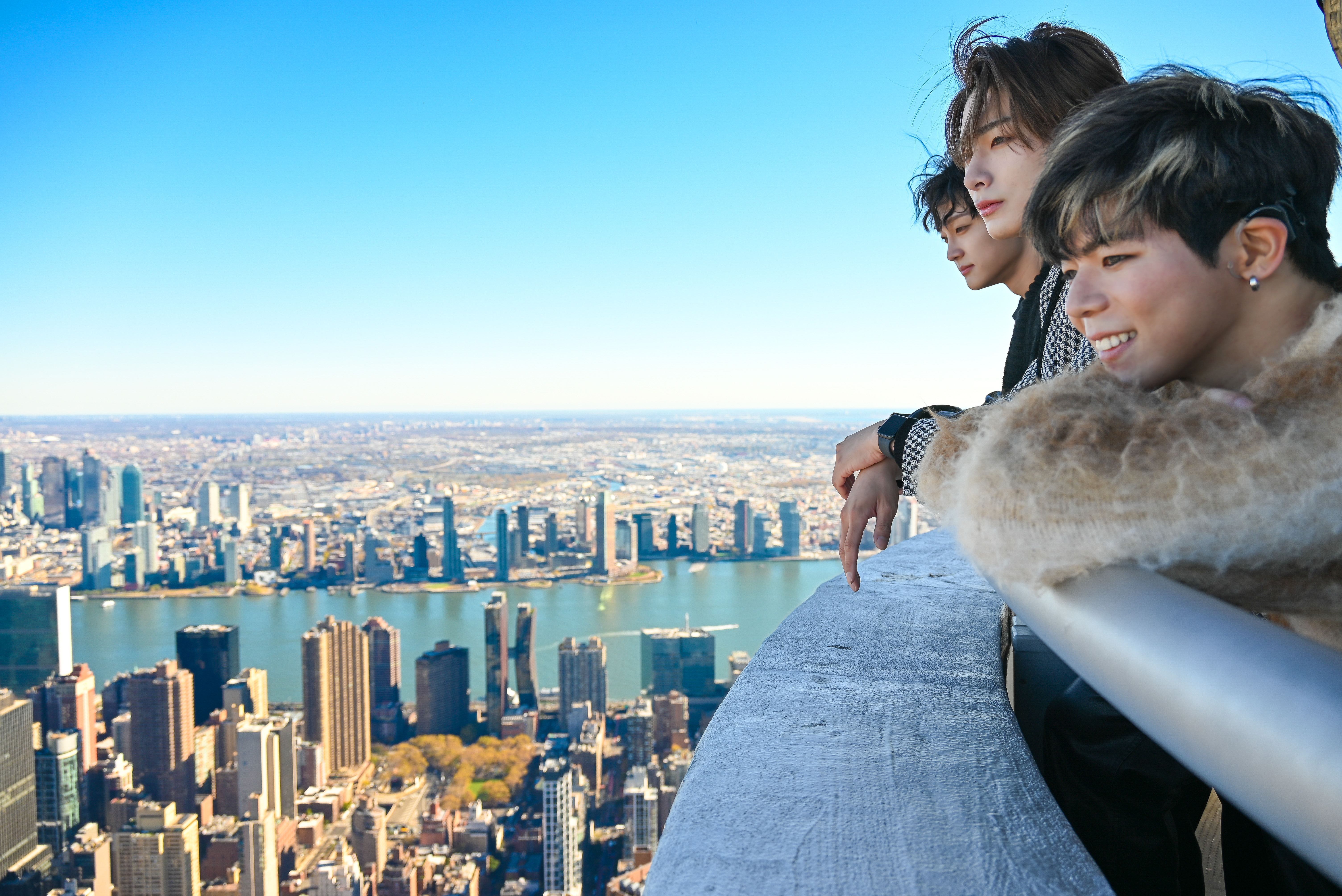 Big Ocean is ready to make a splash in NYC as the first K-Pop hard-of-hearing act 5 Big Ocean overlooking NYC last year.