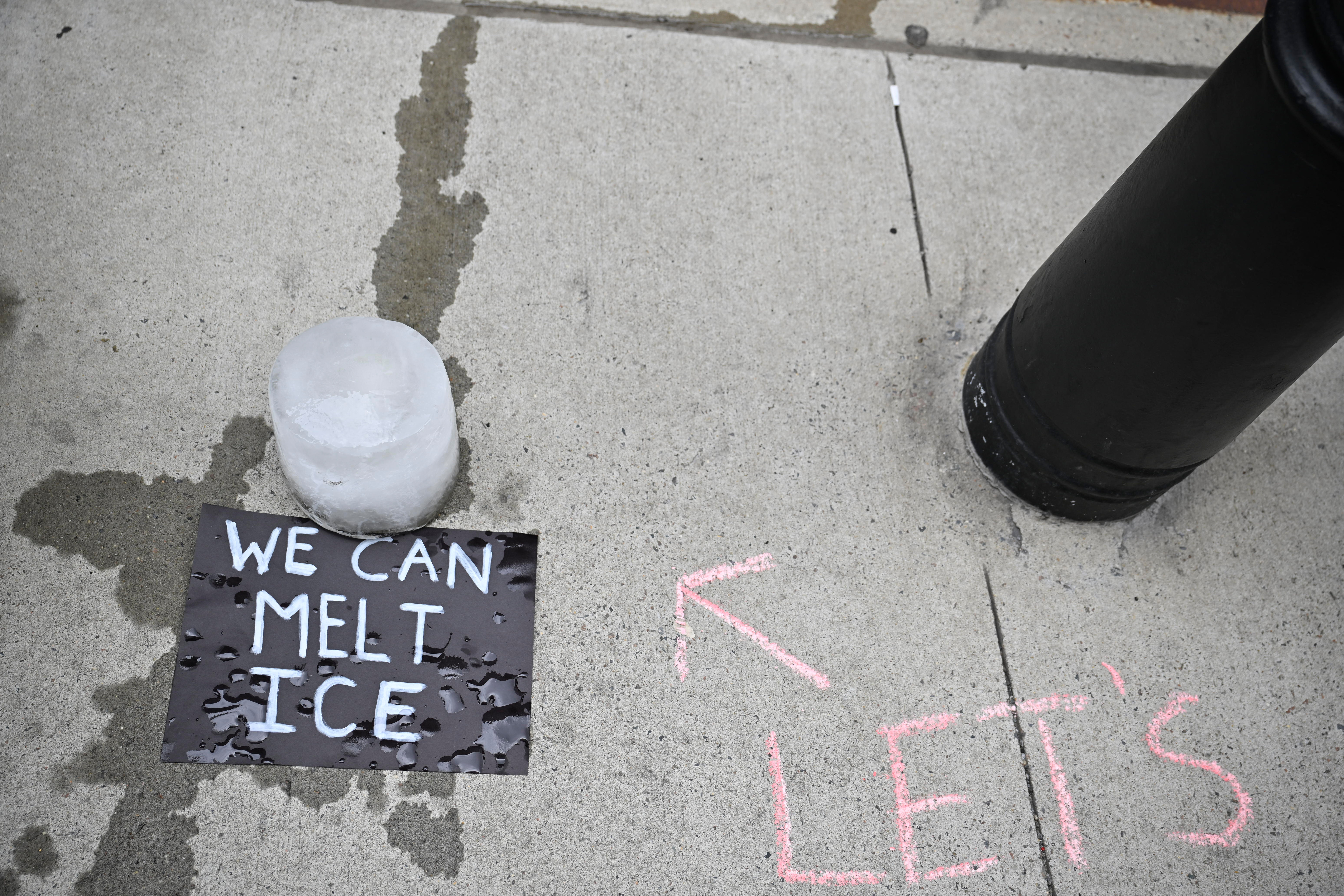 Rise and Resist brought a block of ICE.
