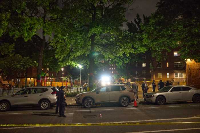 Police at scene of shooting in Brooklyn