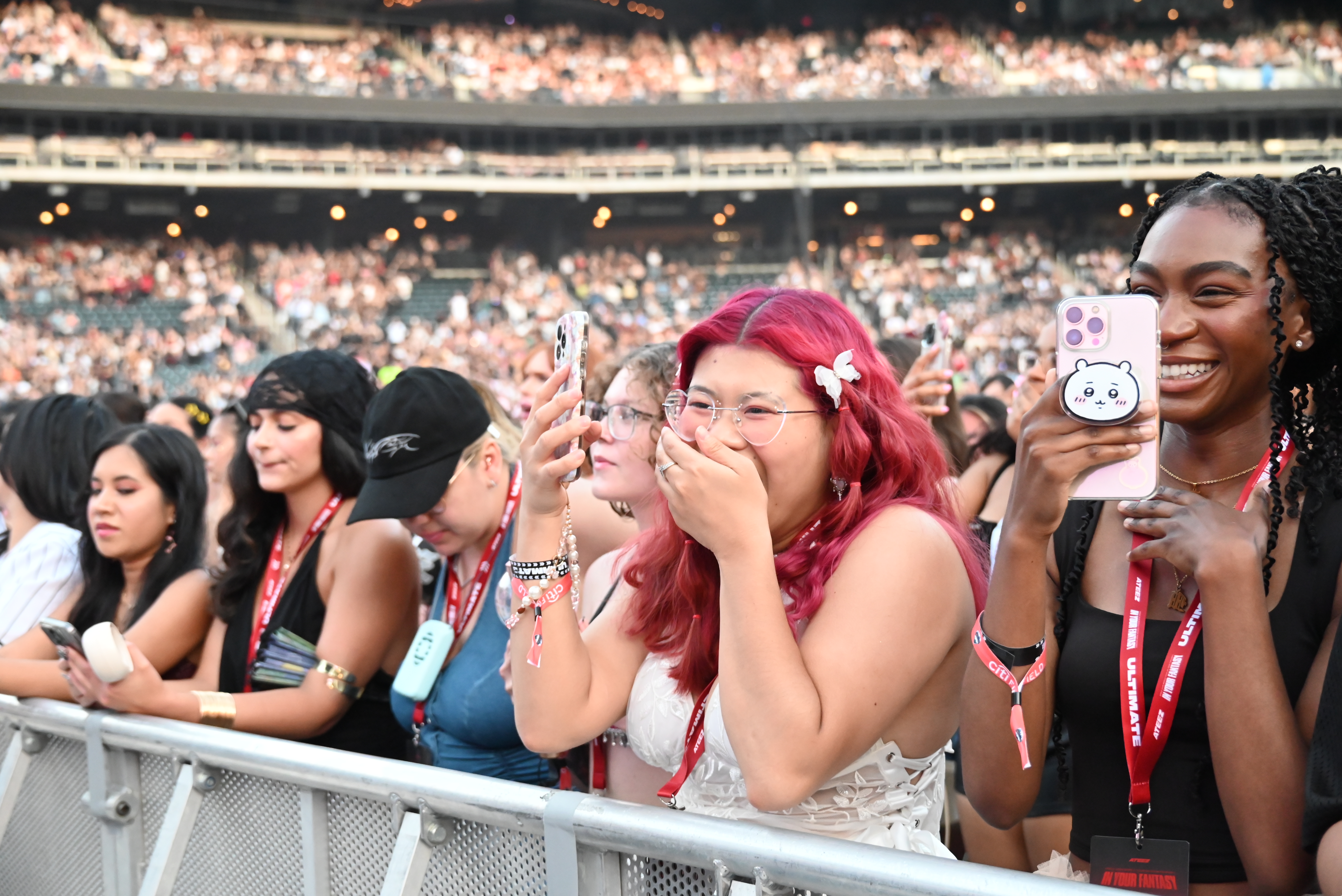 Fans came to Citi Field to watch ATEEZ live.