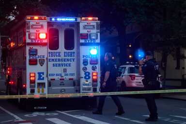Detectives investigate shot fired at DeKalb Avenue and Bedford Avenue.