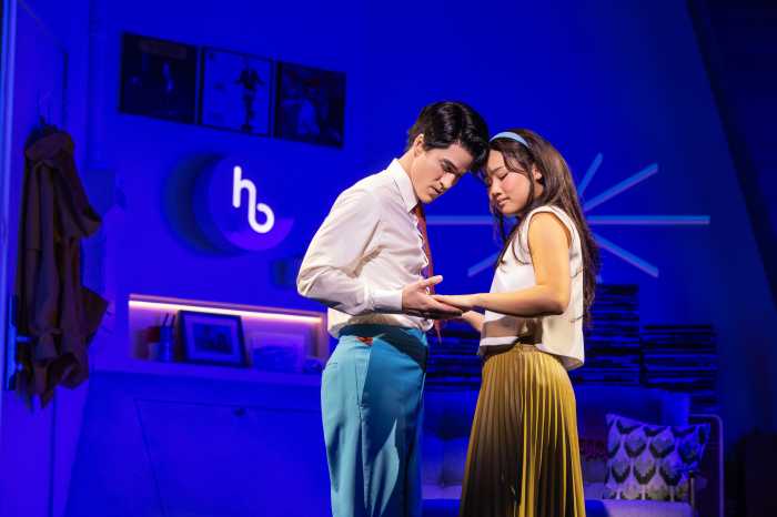 Darren Criss and Helen J. Shen in Maybe Happy Ending