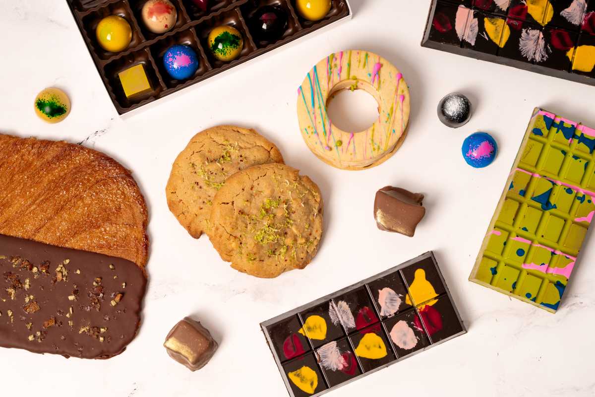 a group shot of desserts from Sweet Graffiti in New York City
