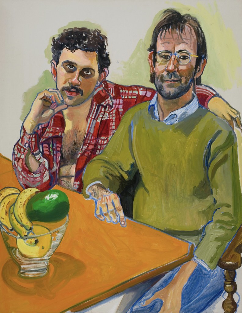 "Geoffrey Hendricks and Brian" by Alice Neel