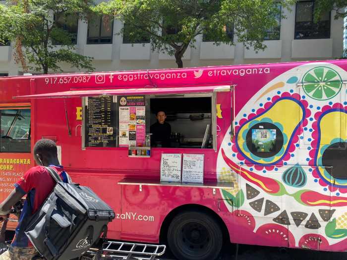 MIDTOWN MASS SHOOTING: Food truck vendors feel the pain of office massacre 3 Maribel Macedo of Eggstravaganza is is usually gone from the area by 4pm after, but on Monday, she was working late as the shooting unfolded