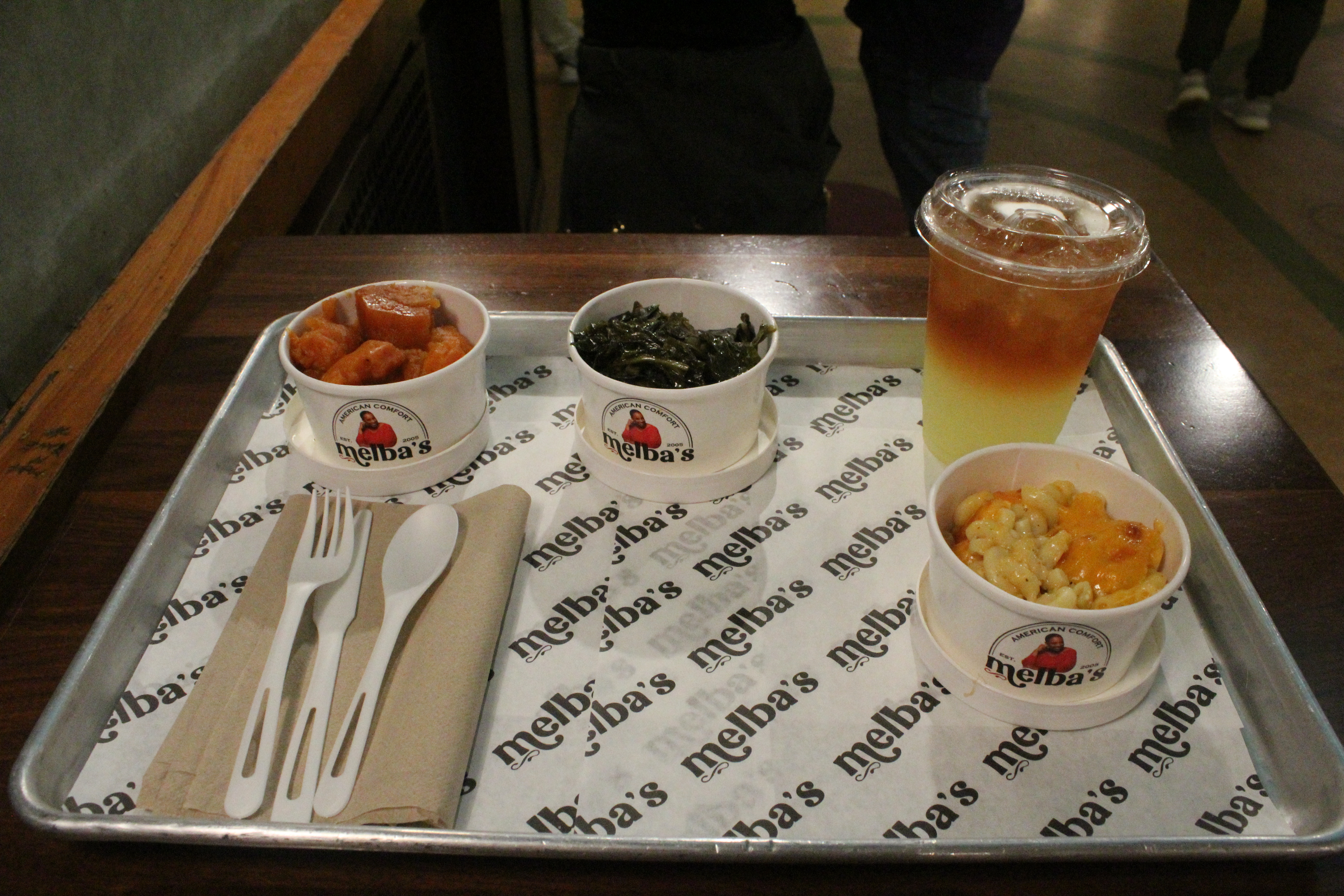 How Melba’s brings Harlem’s heart to Grand Central 2 Melba’s sweet potato wedges, collared greens, lemonade, and mac and cheese.