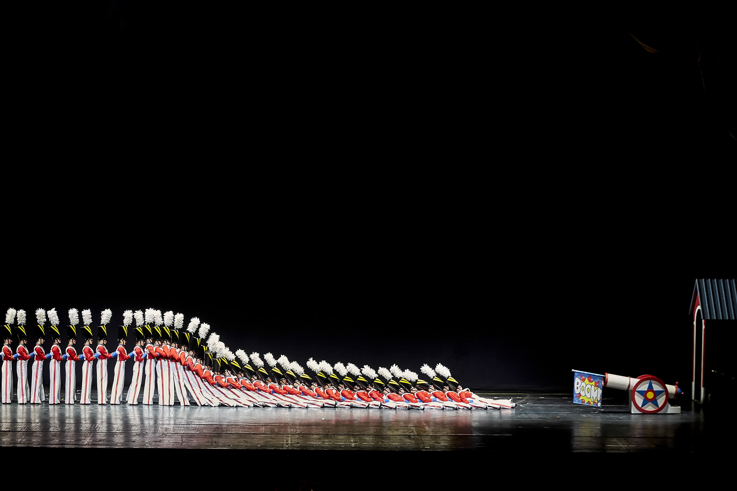 Dress rehearsal for the upcoming Radio City Christmas Spectacular at Radio City Music Hall in New York City.
