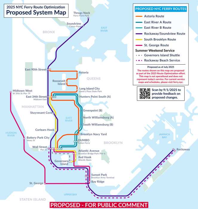 A proposed NYC Ferry route could connect Brooklyn to Staten Island 2