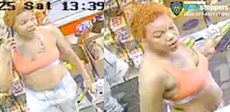 The second suspect is described as approximately 25 to 30 years old, with a light complexion and short orange hair