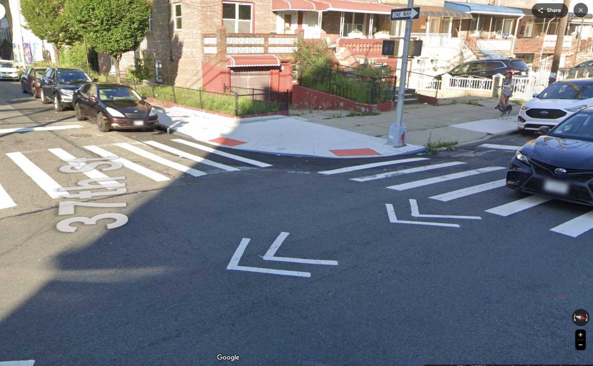 intersection of two streets during the day