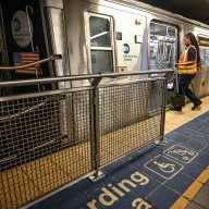 Person struck by M train in Brooklyn during morning rush hour: cops 8 a woman wearing a brightly colored vest enters a train