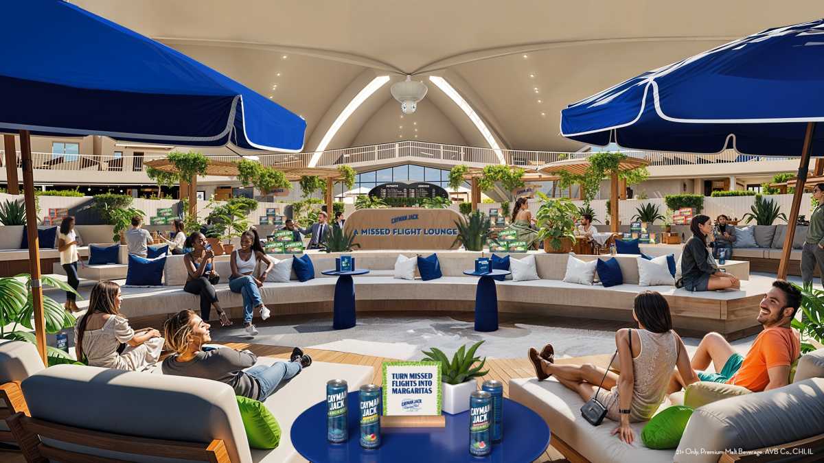 A new lounge at JFK Airport turns missed flights into margaritas