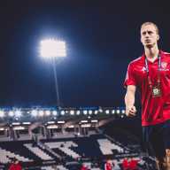 Red Bulls officially sign Gustav Berggren to 3.5-year deal 30 Gustav Berggren Red Bulls: Soccer player in red uniform and black shorts walks off field