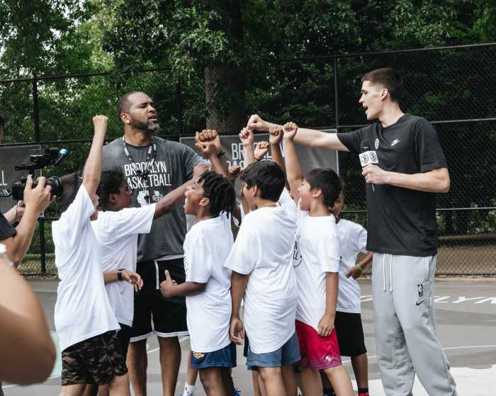 Nets basketball clinic Sunset Park Demin