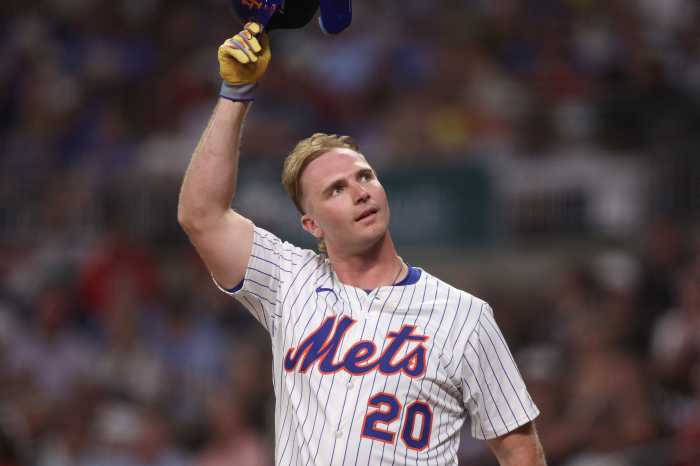 Pete Alonso Mets All-Star Game hat tip