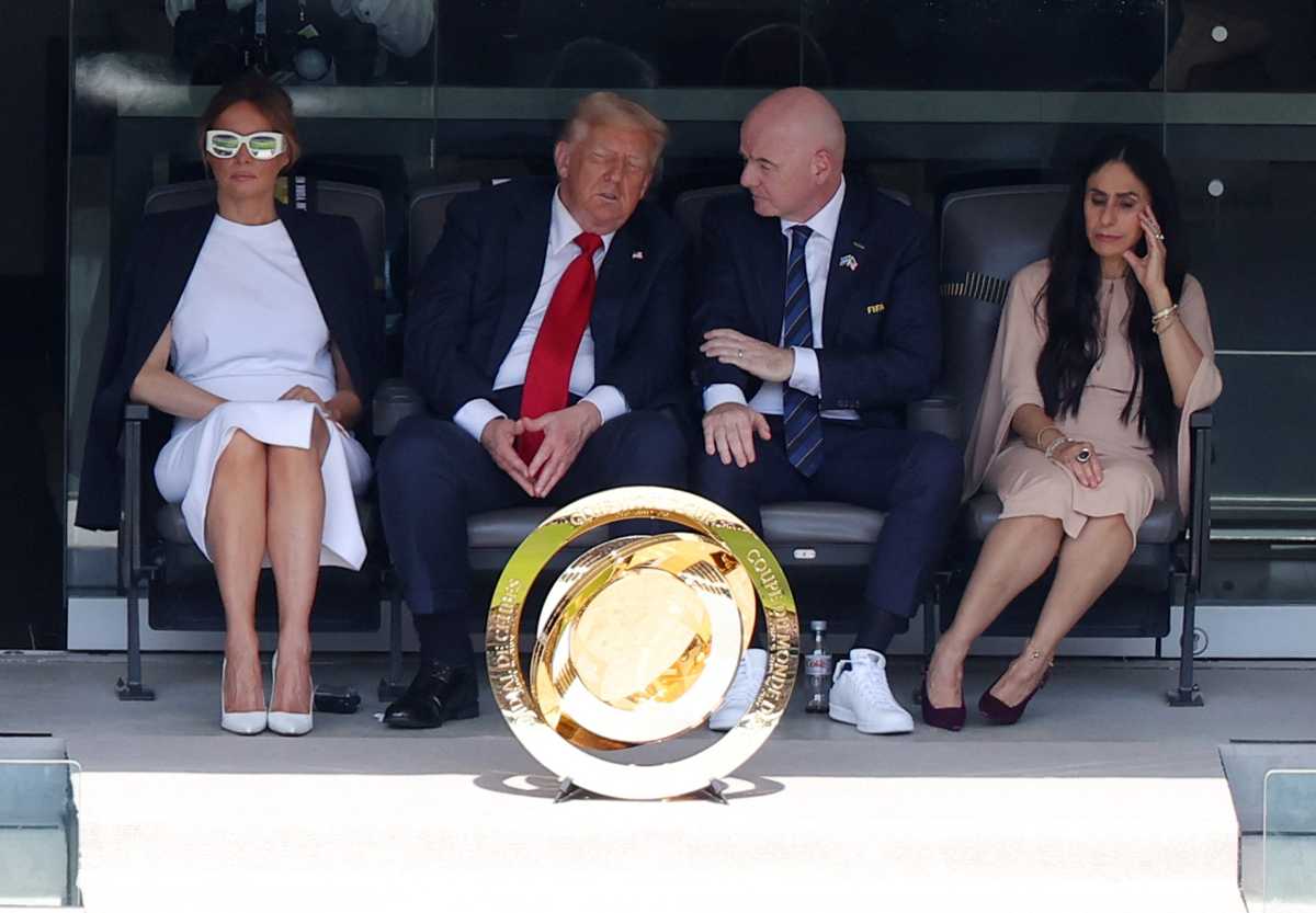 Donald Trump Gianni Infantino Club World Cup Final MetLife Stadium