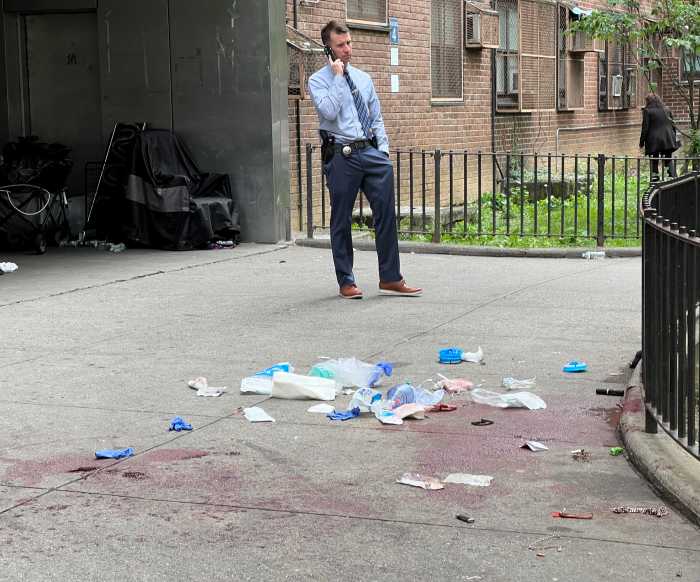 Two men are fighting for their lives in the Bronx Thursday afternoon after they got into a brutal fight and started stabbing one another.