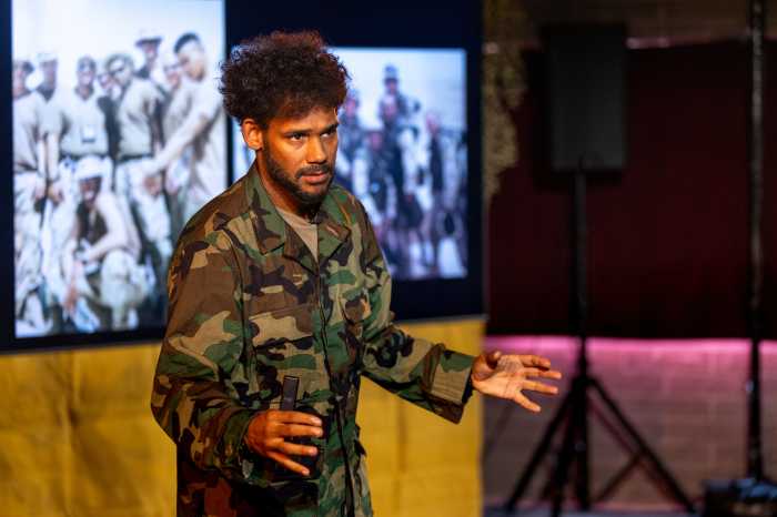 amBroadway | August off-Broadway roundup 3 Bill Posley mines his own military service in The Day I Accidentally Went to War, a sharp, heartfelt solo piece.
