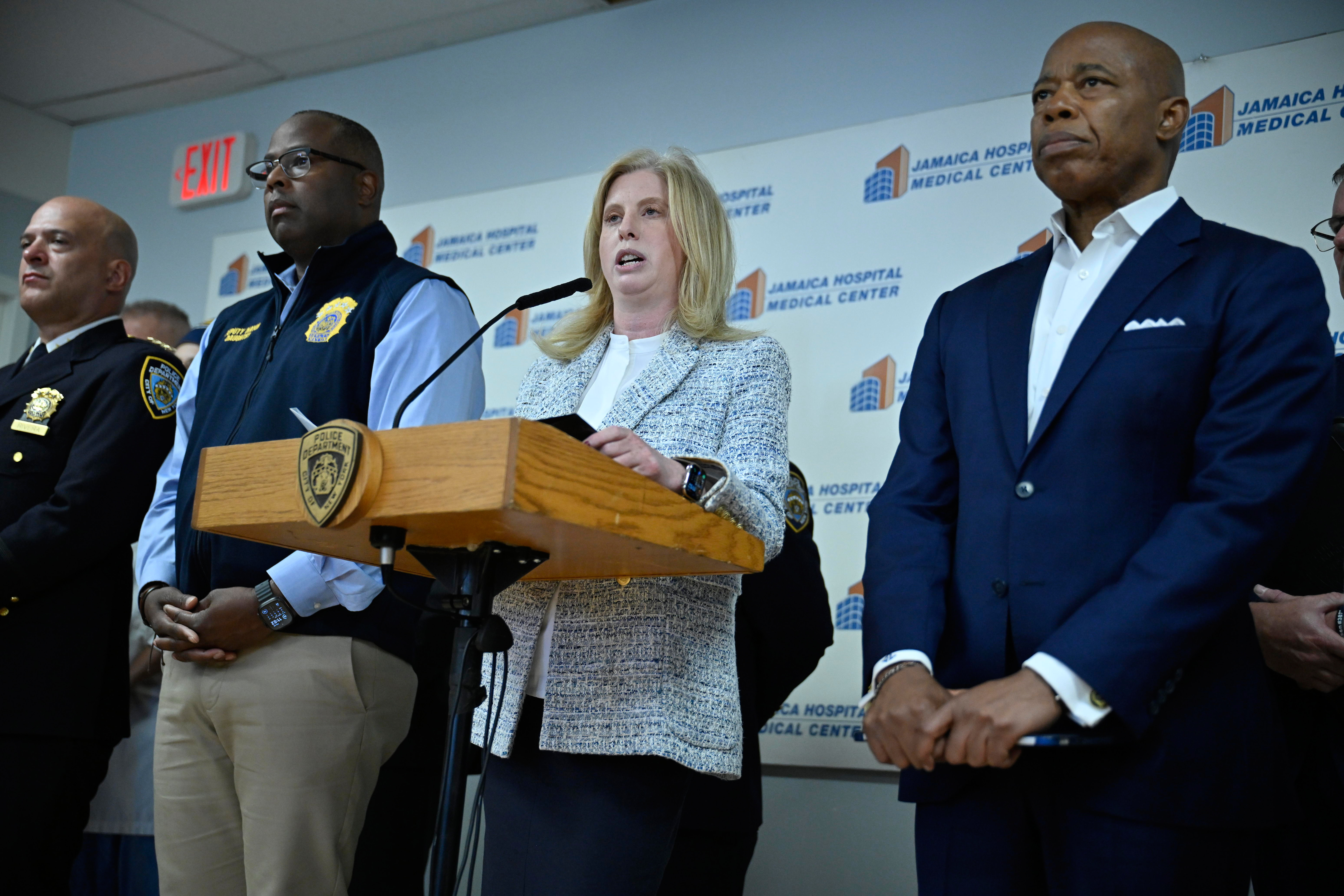 Police Commissioner Jessica Tisch.