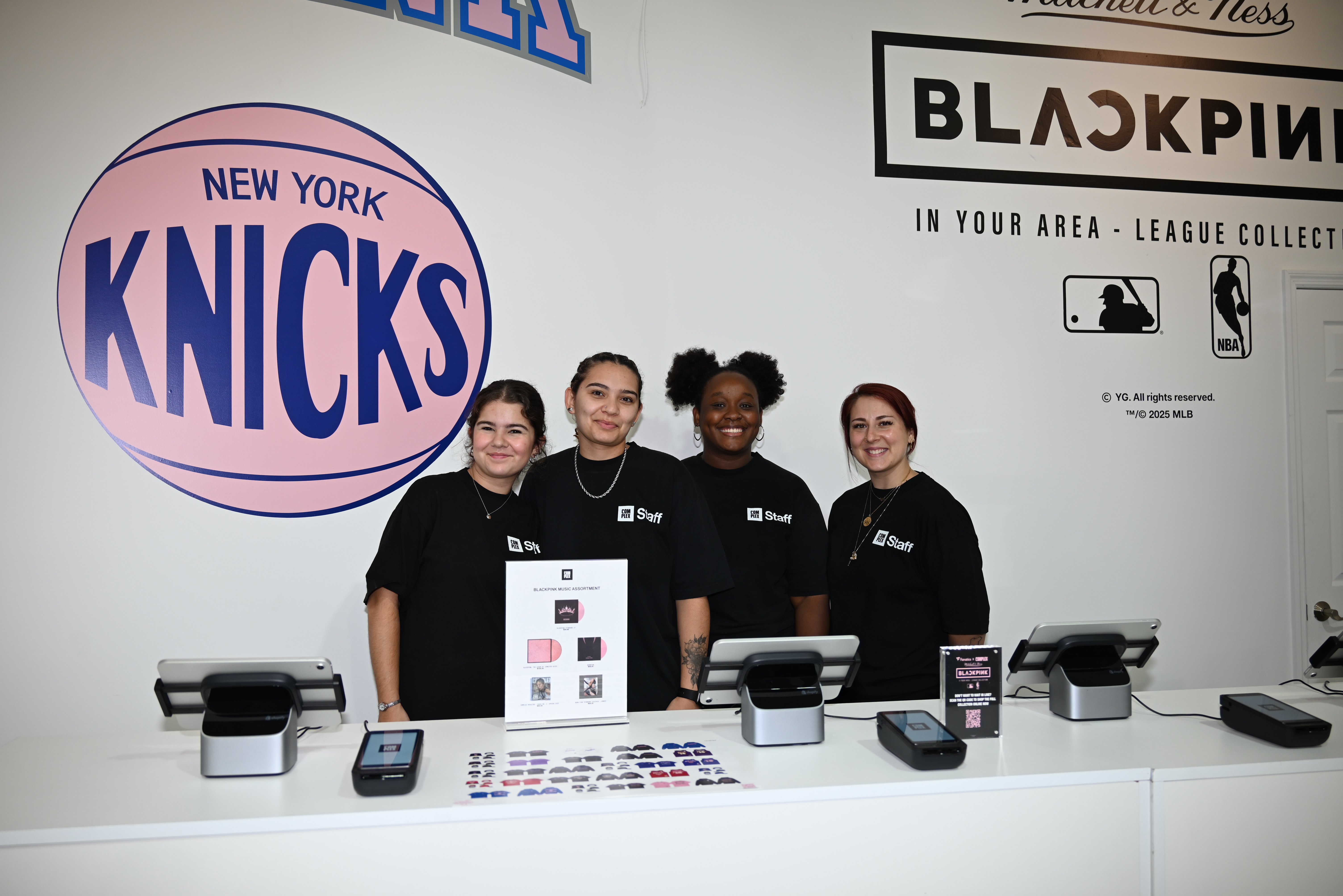 the staff at BLACKPINK pop-up in Soho.