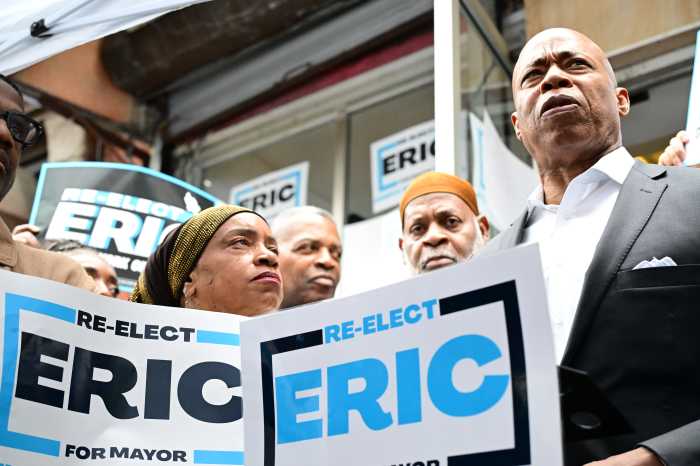 NYC Mayor's Race: Eric Adams opens Harlem campaign office amid ballot-line dispute with election officials 2 Mayor Eric Adams addresses supporters at his Harlem campaign office Wednesday, attacking opponents over rent-stabilized apartments and touting his administration’s affordable housing record