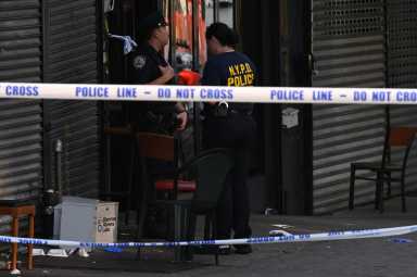 police comb through evidence at scene of Brooklyn mass shooting
